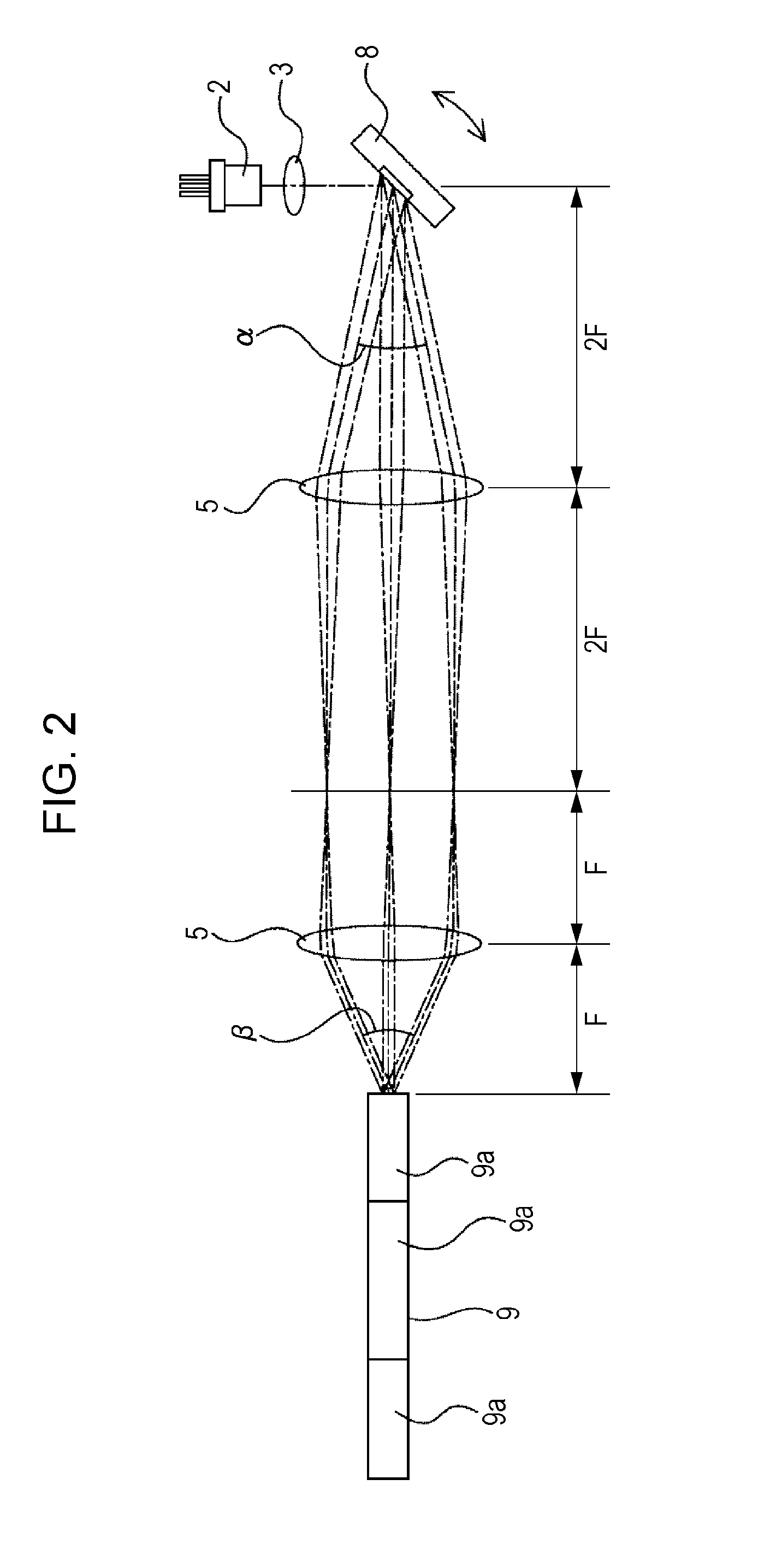 Light condensing lens and three-dimensional distance measuring apparatus