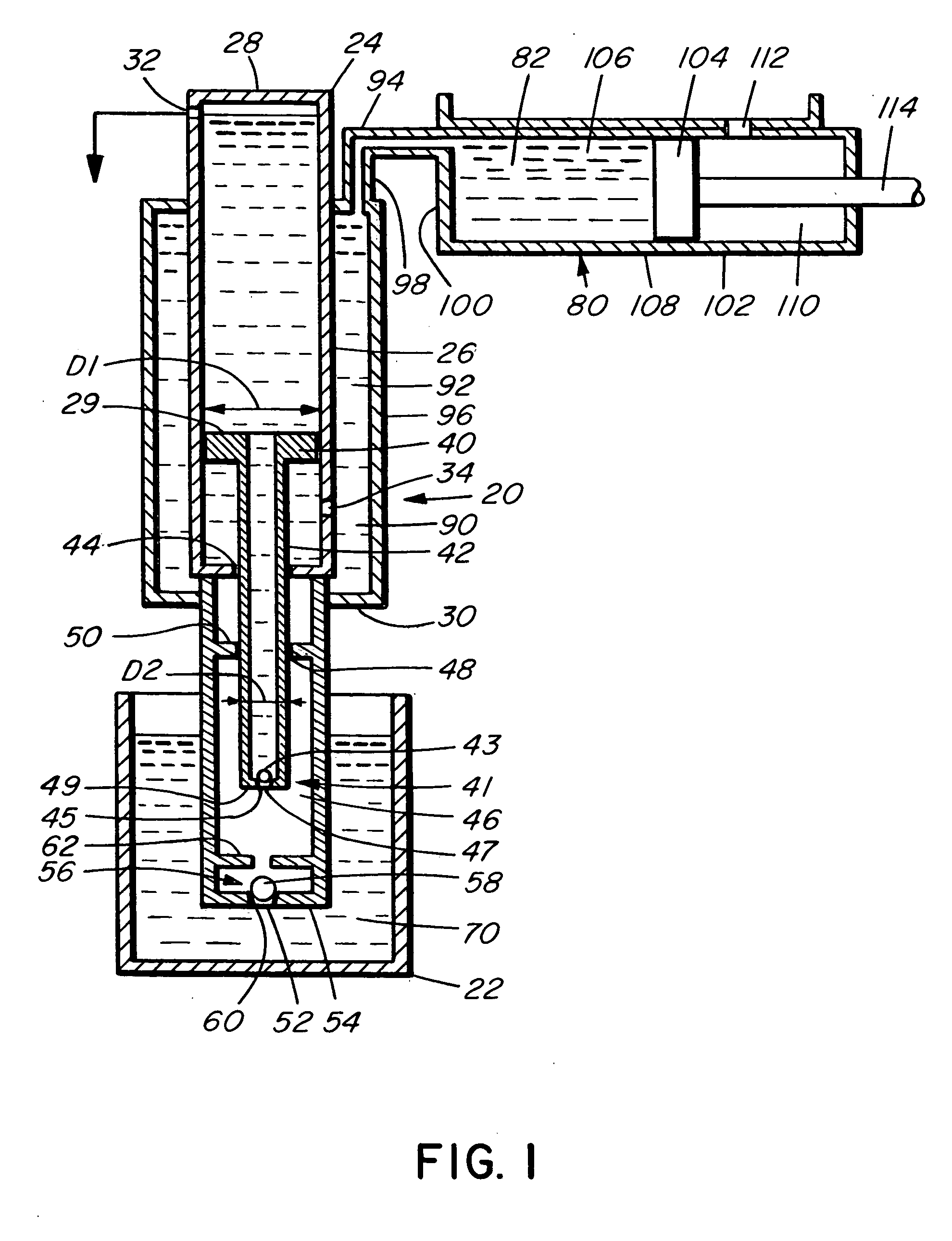 Hydraulic gravity ram pump
