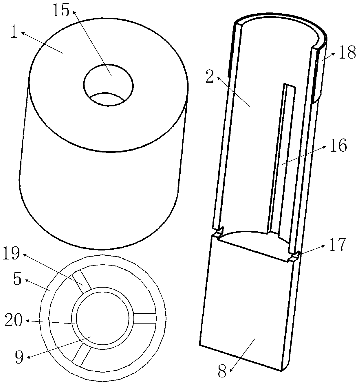 Rainproof and wind-resistant device for power construction