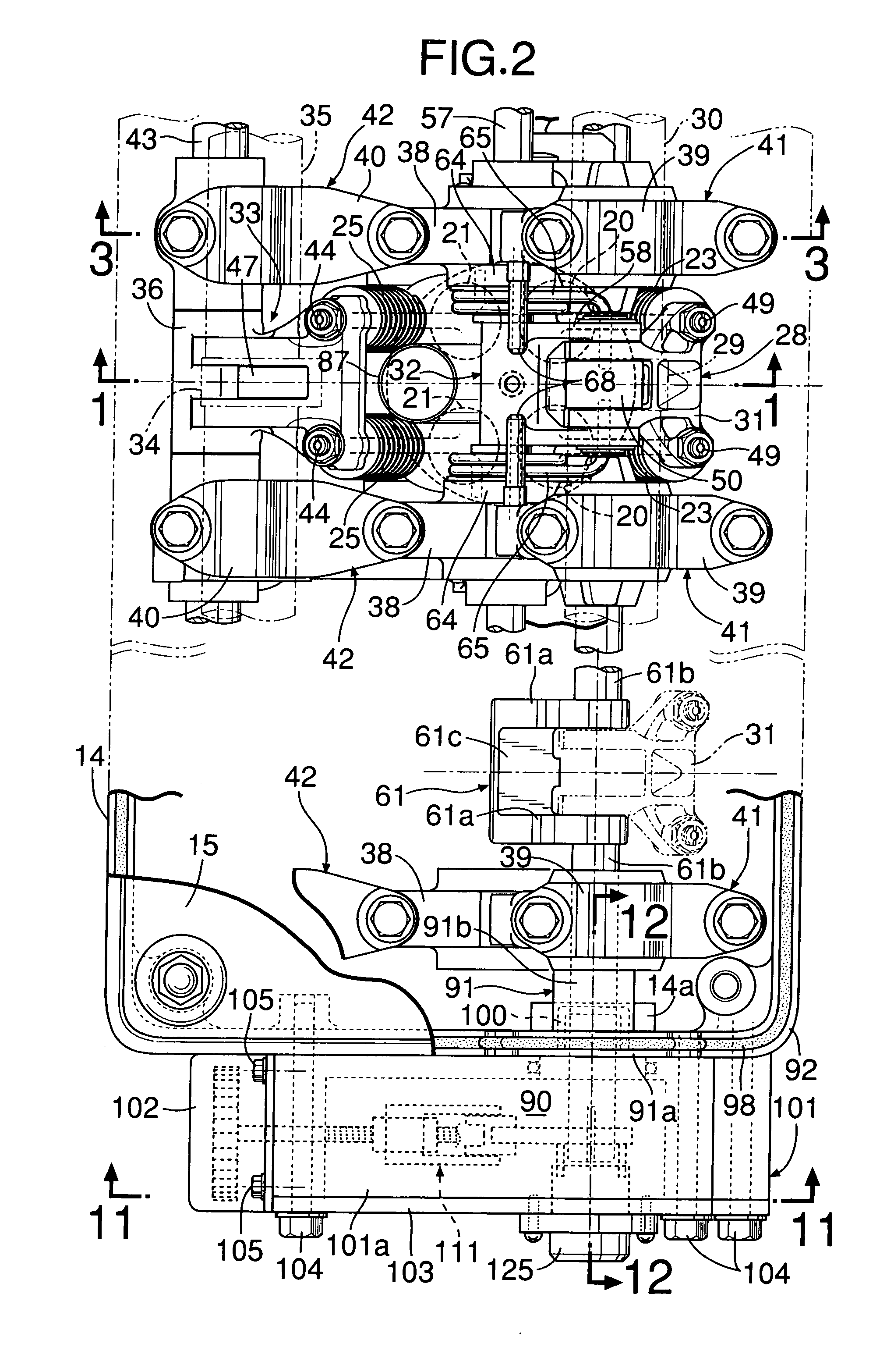 Drive of variable valve lift mechanism