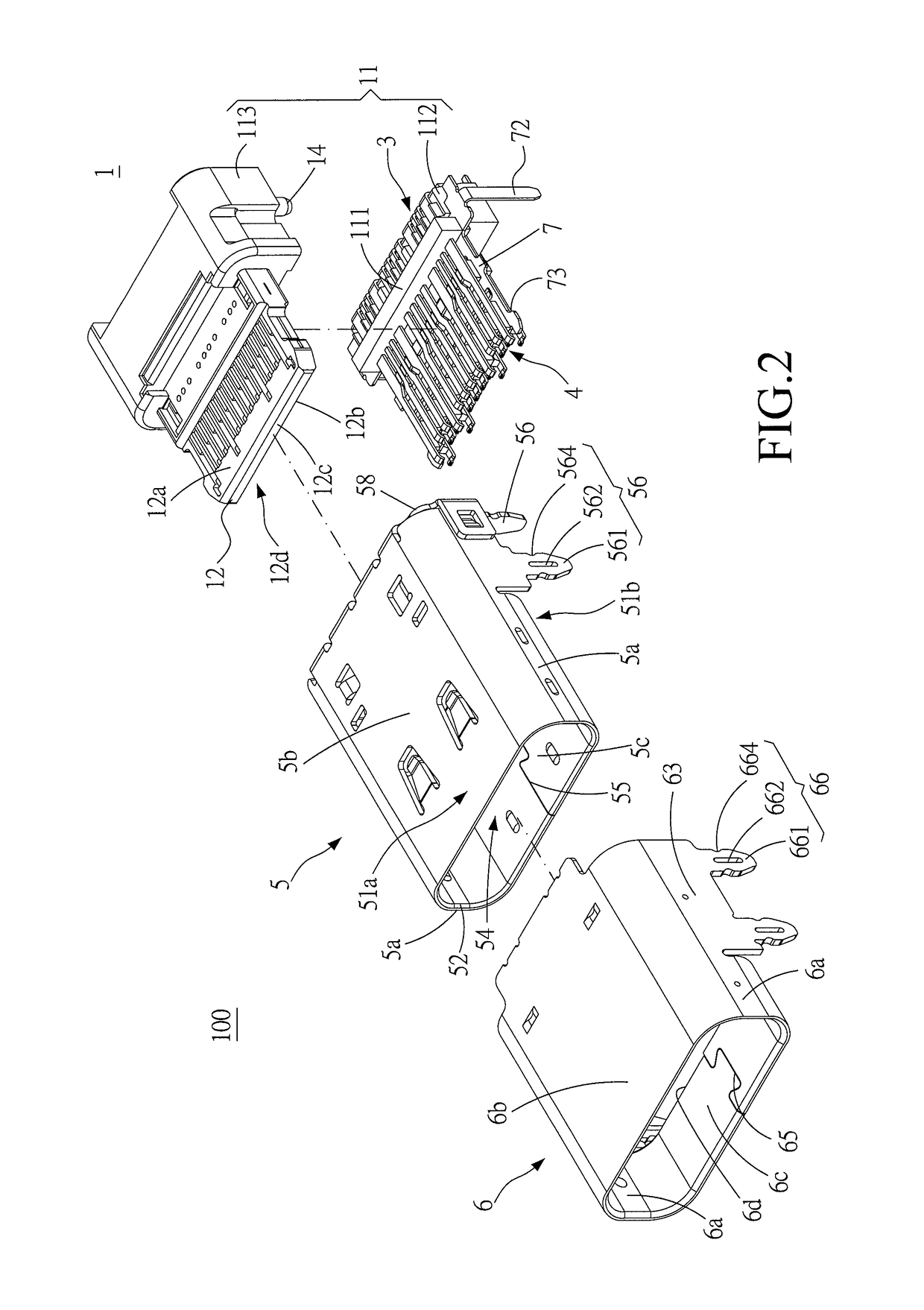 Electrical receptacle connector