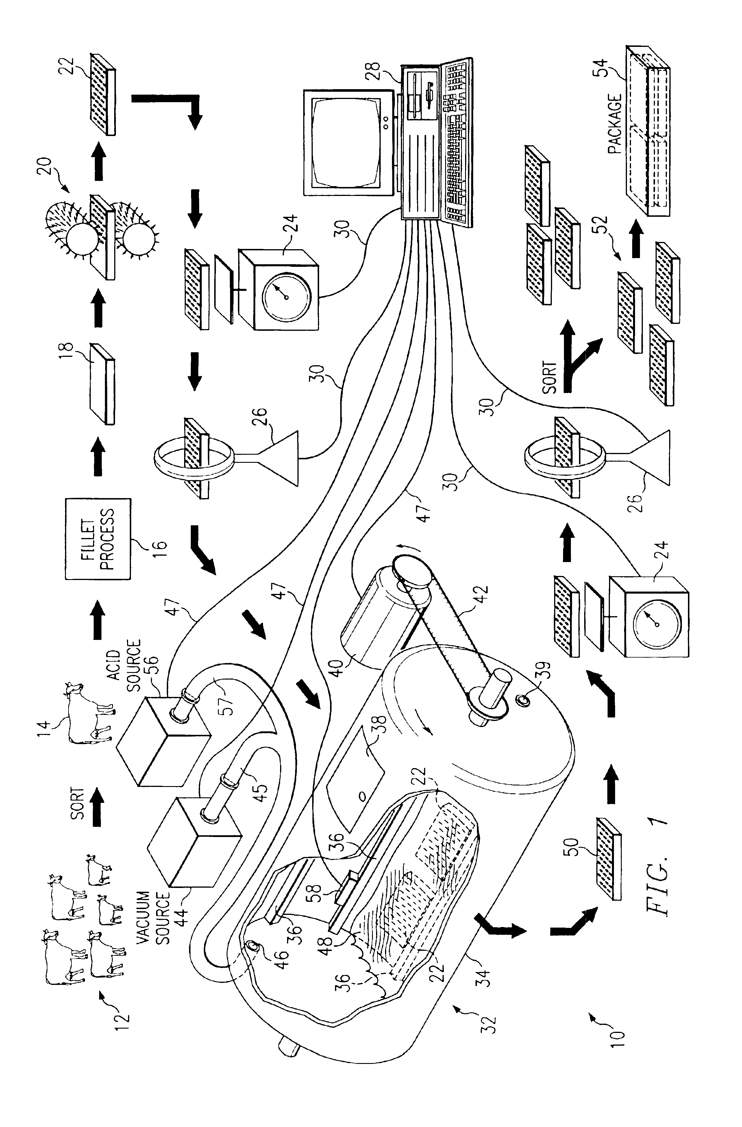 Method of reducing bacteria and fat content of food products