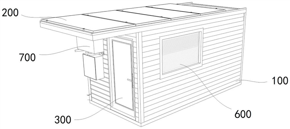 Outdoor disaster prevention zero-carbon room