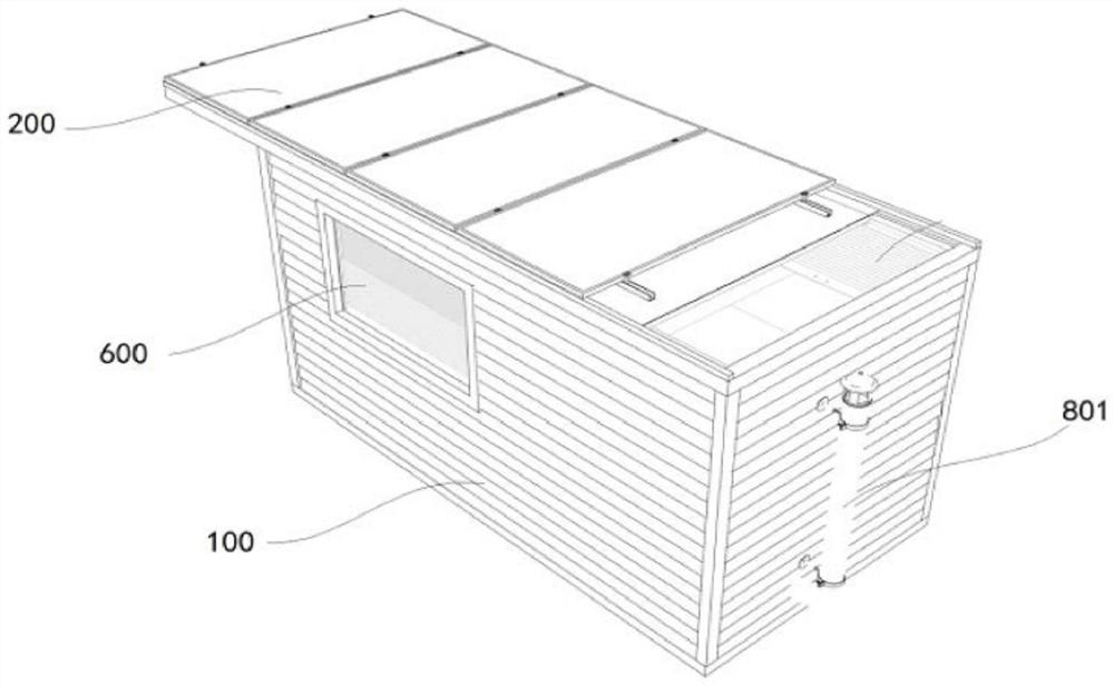 Outdoor disaster prevention zero-carbon room