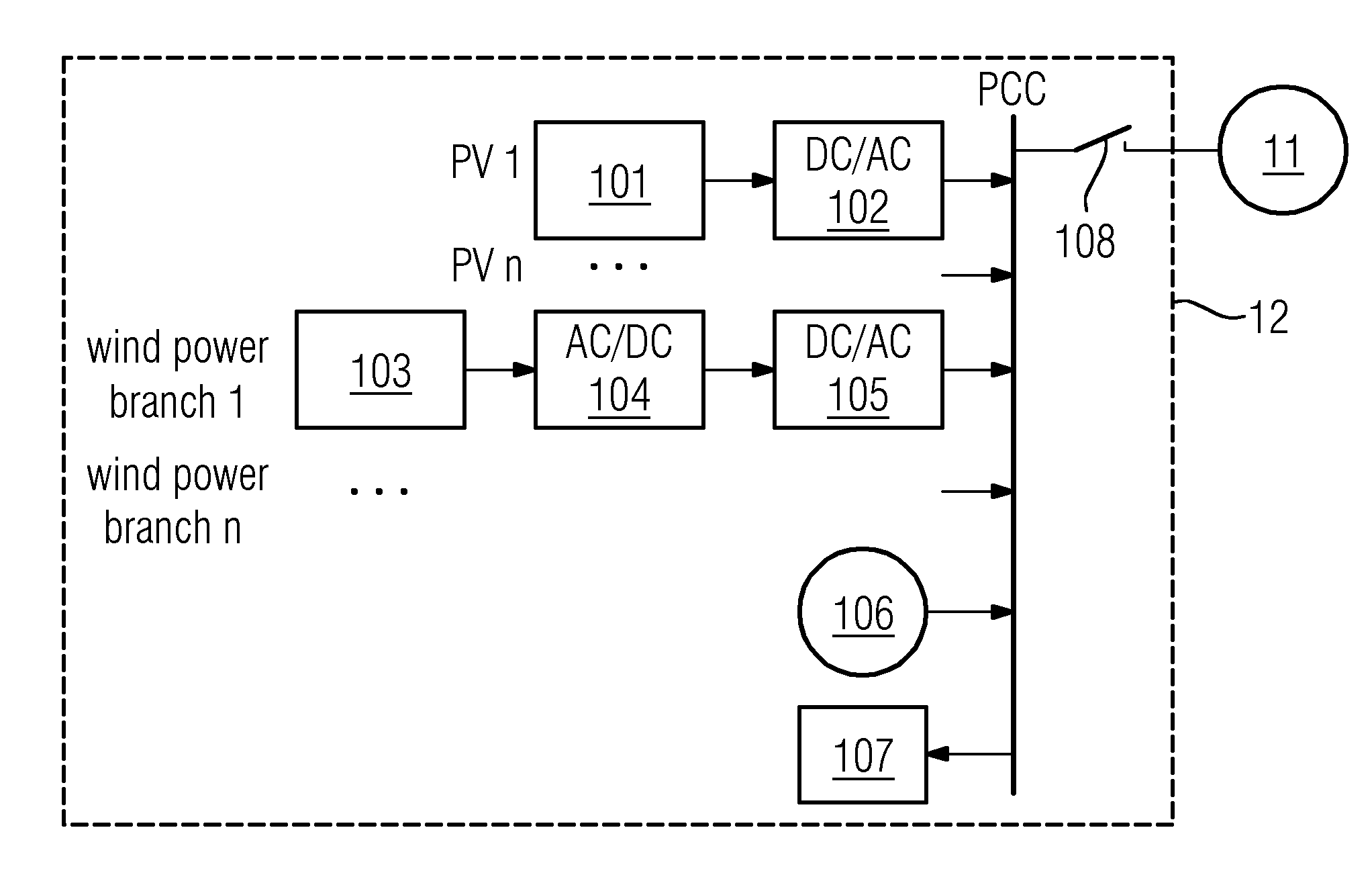 Power generation unit driver, power generation unit and energy output equipment in power grid