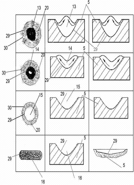 Compound model processing method and device for cutter