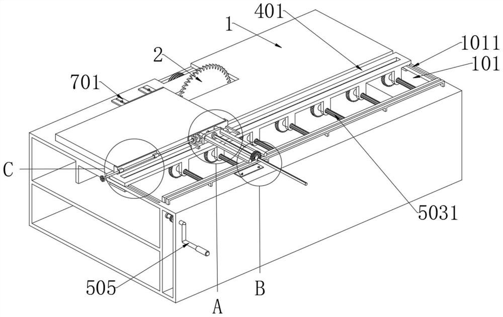 Equal-interval displacement pushing device based on continuous cutting machining