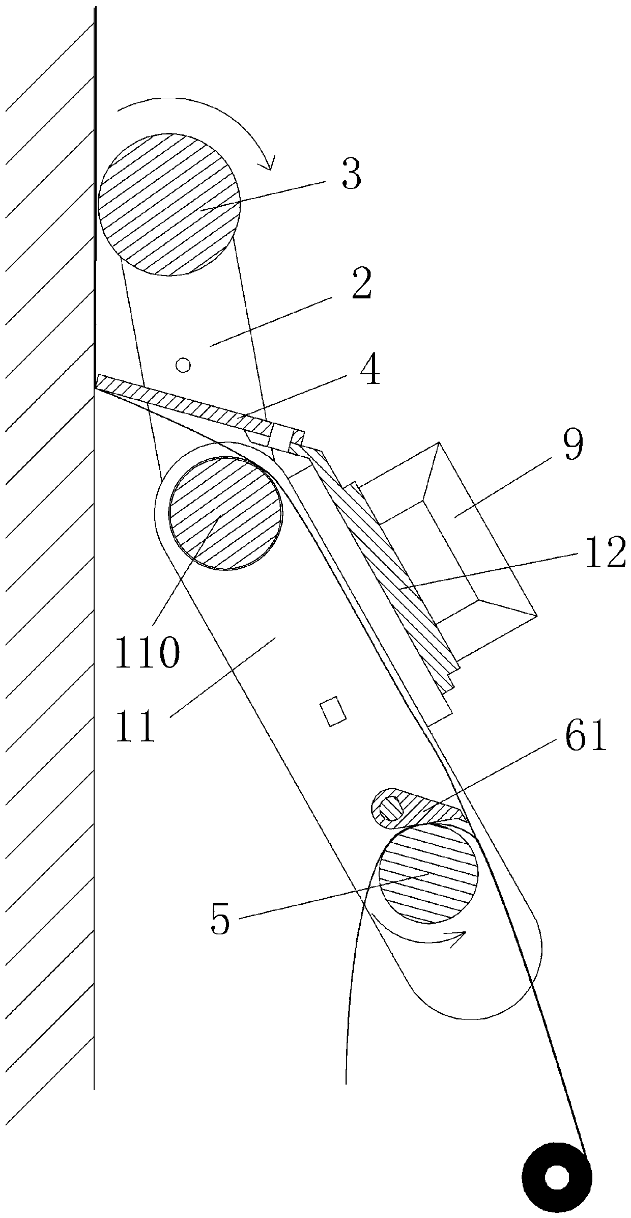 A hand-held wallpaper pasting device