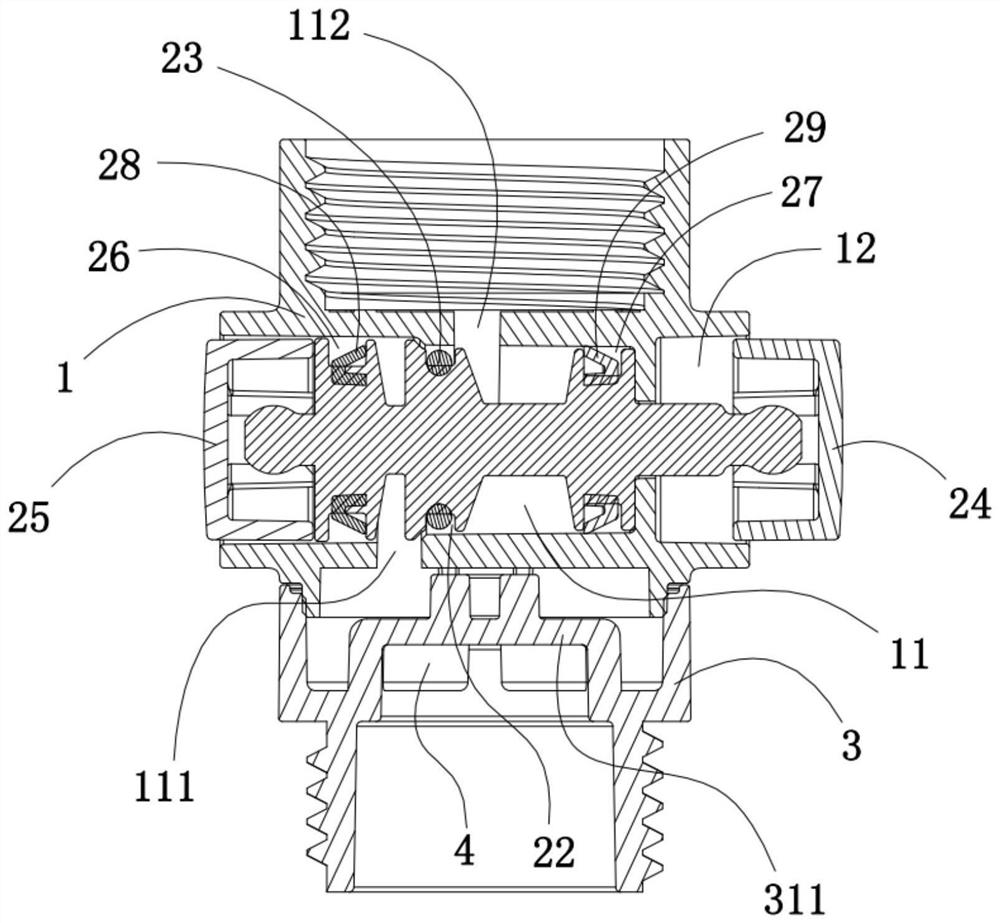 Temperature-sensing pause water outlet connector