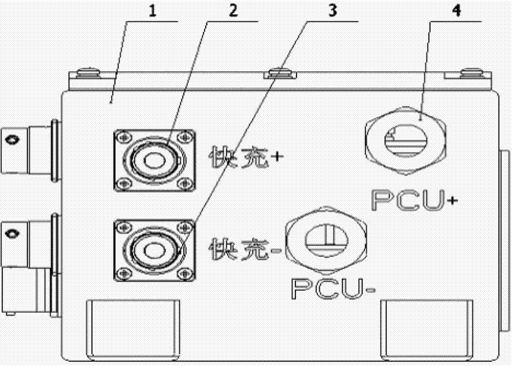 Easy-to-maintain compact high-voltage distribution box