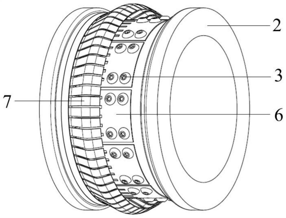 A radio frequency/microwave sliding electrical contact structure based on shrapnel array