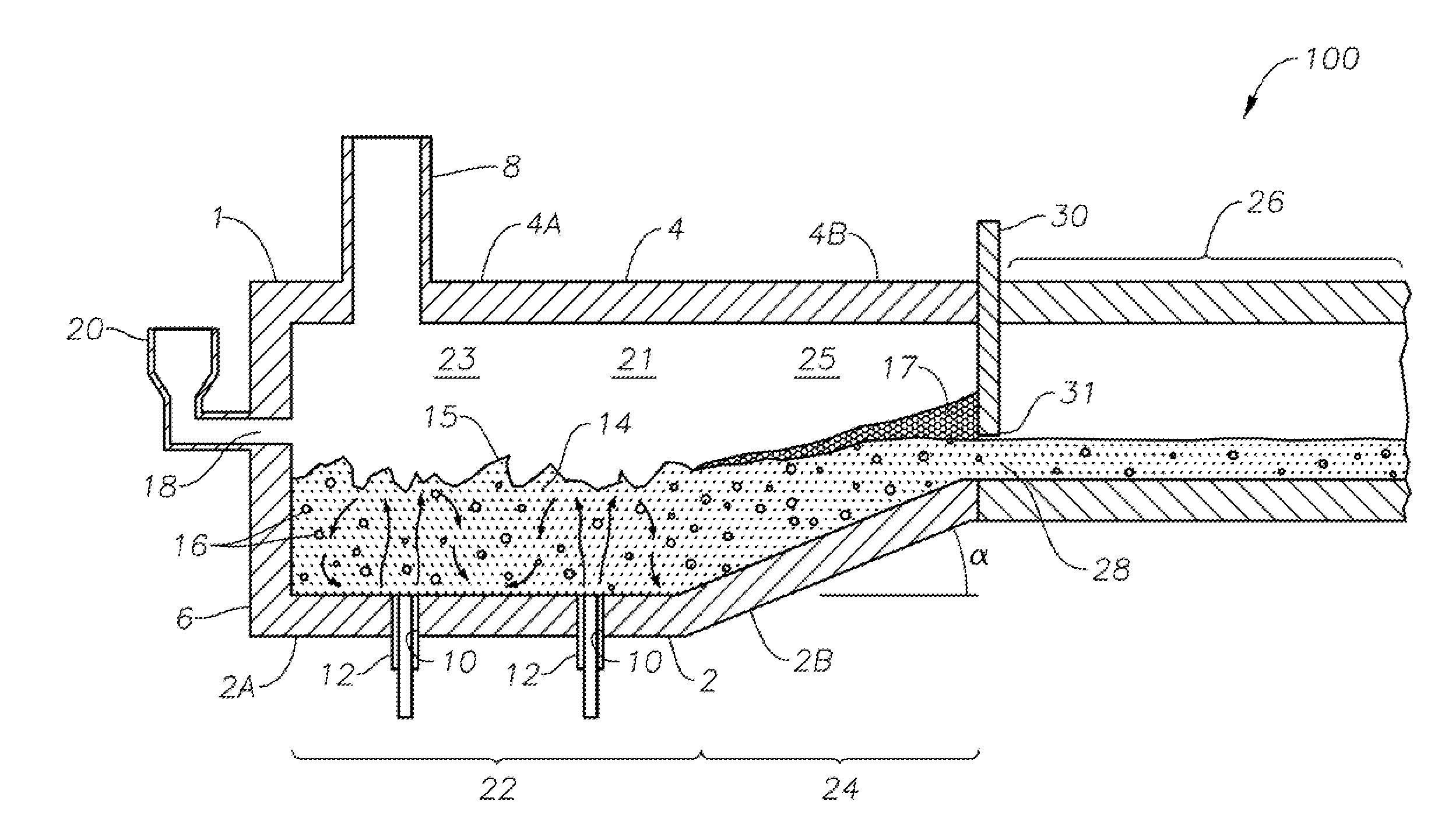 Submerged combustion melters having an extended treatment zone and methods of producing molten glass