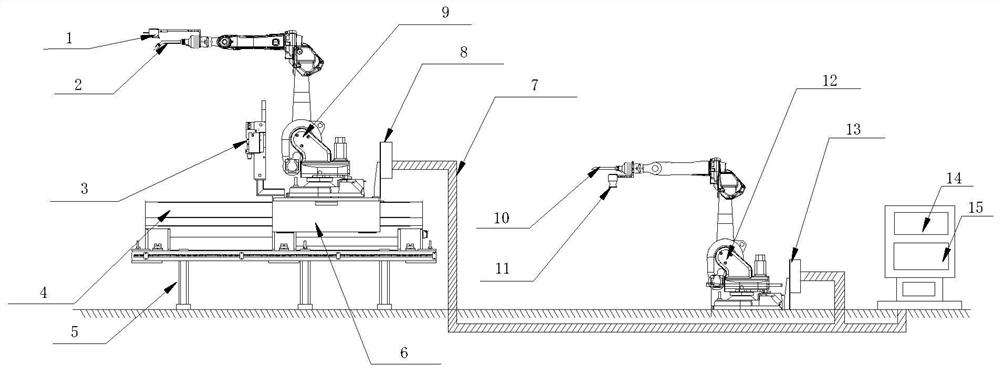 Ship assembly plate welding robot and welding method based on remote correction