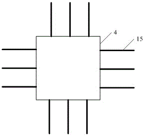 Space-saving oil conveying pipeline supporting device