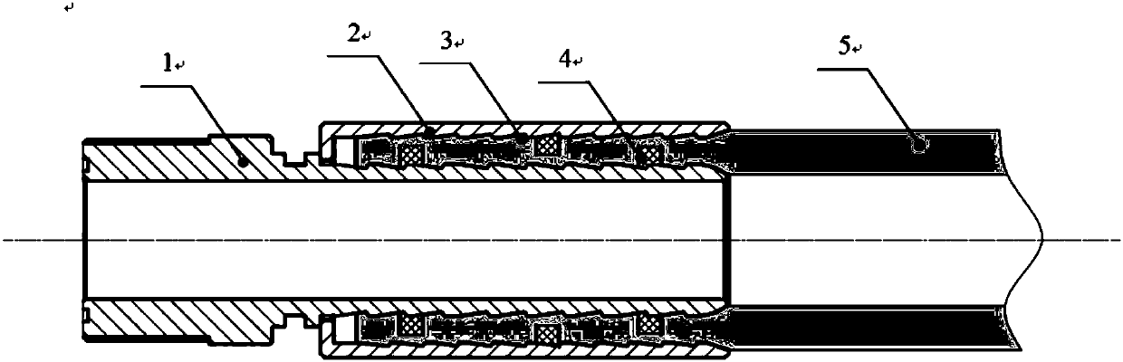 Thermoplastic composite pipe with sealing and buckling joint, and manufacturing method
