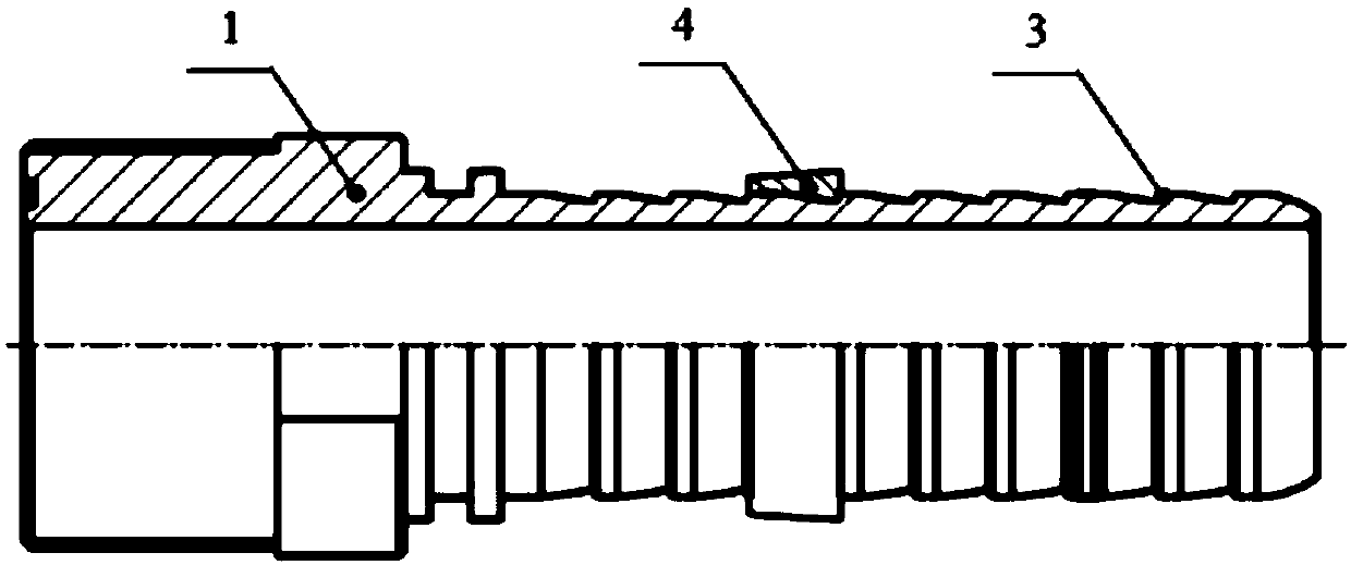 Thermoplastic composite pipe with sealing and buckling joint, and manufacturing method