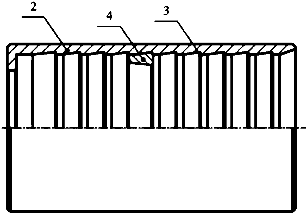 Thermoplastic composite pipe with sealing and buckling joint, and manufacturing method