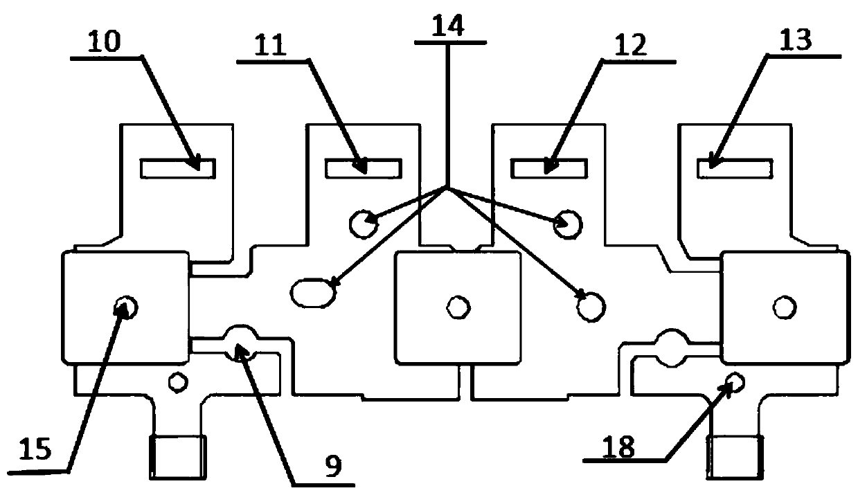 Integrated bypass protection device for field of solar energy and process method thereof