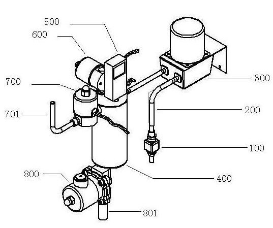Quantitative liquid adding device for full-automatic medical cleaner and control method thereof