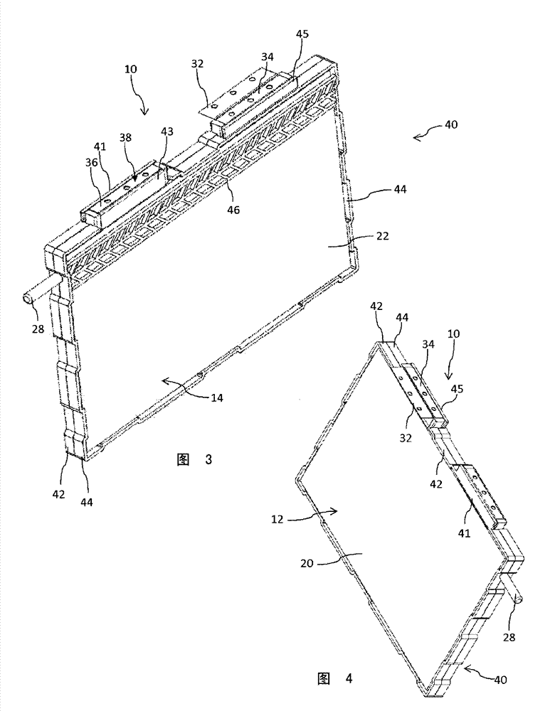 Electrochemical cell unit for a secondary battery