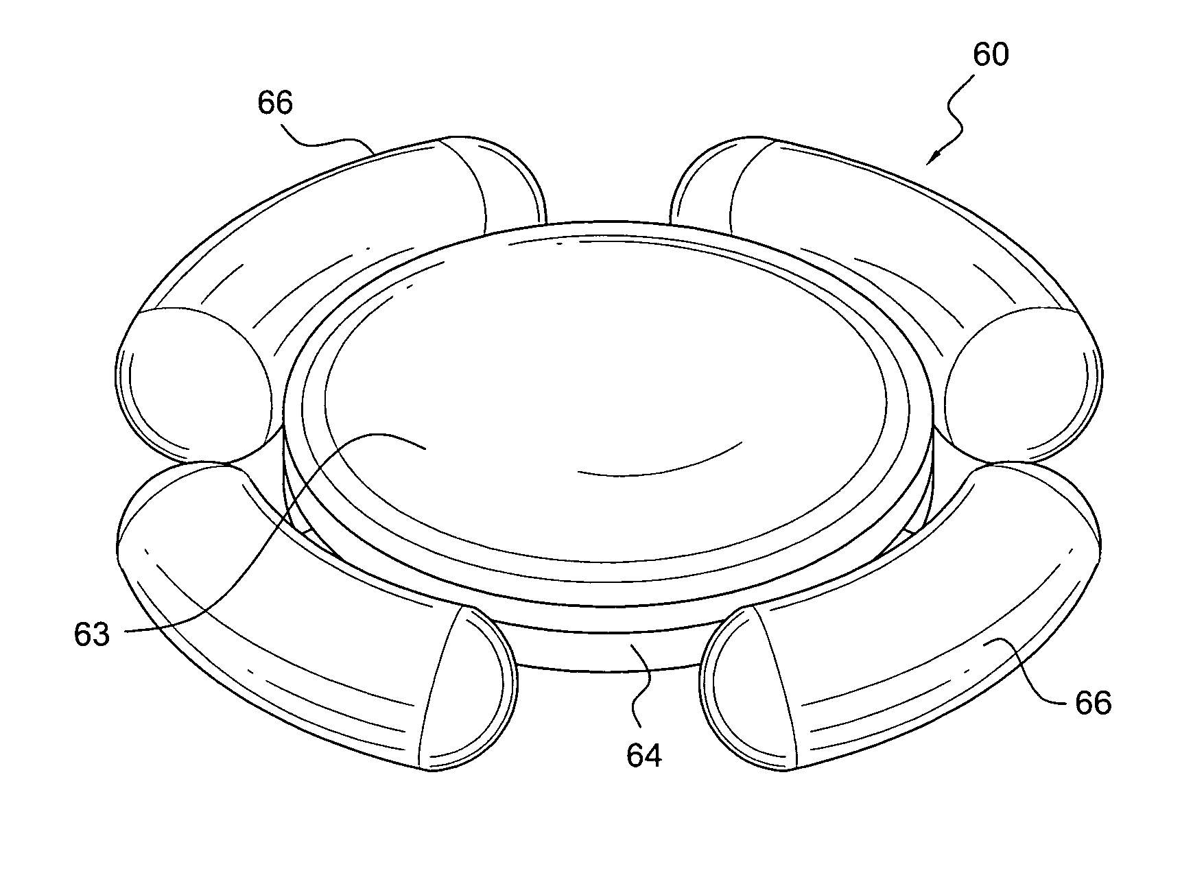 Accommodating intraocular lens having peripherally actuated deflectable surface and method