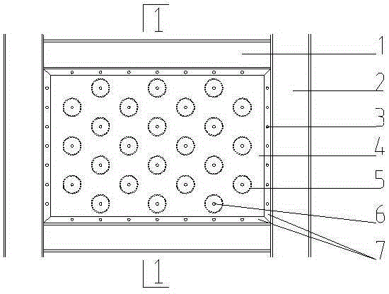 Steel plate energy-dissipating wall with internally reinforced steel cylinders