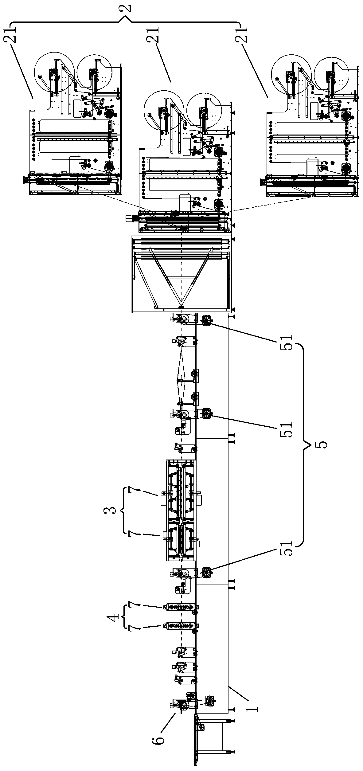 Pulse heat sealing type bag making machine