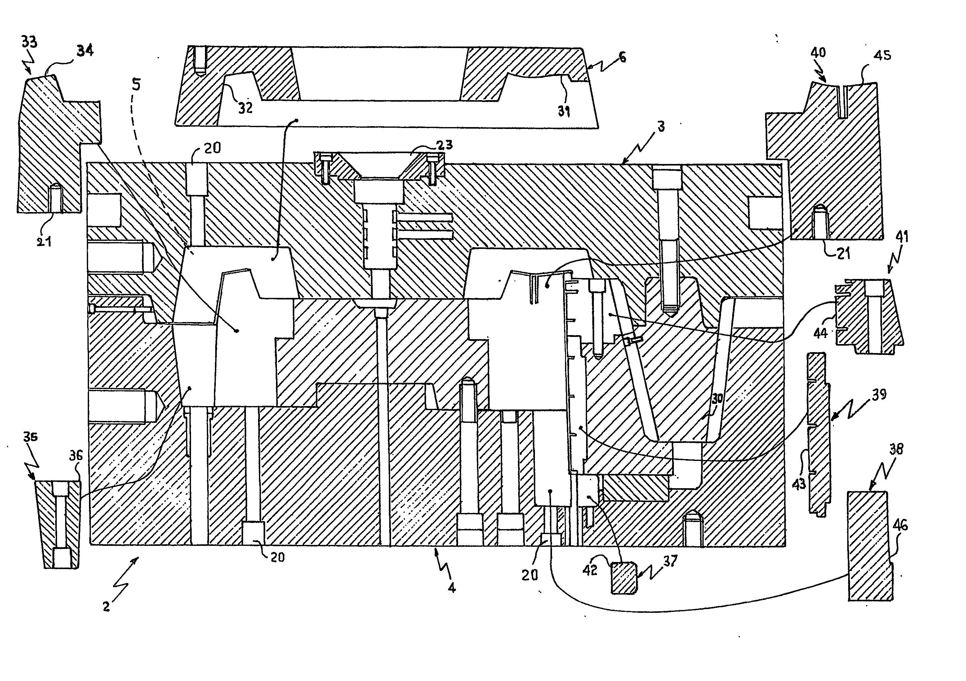 Mould for tv chassis and tv frames