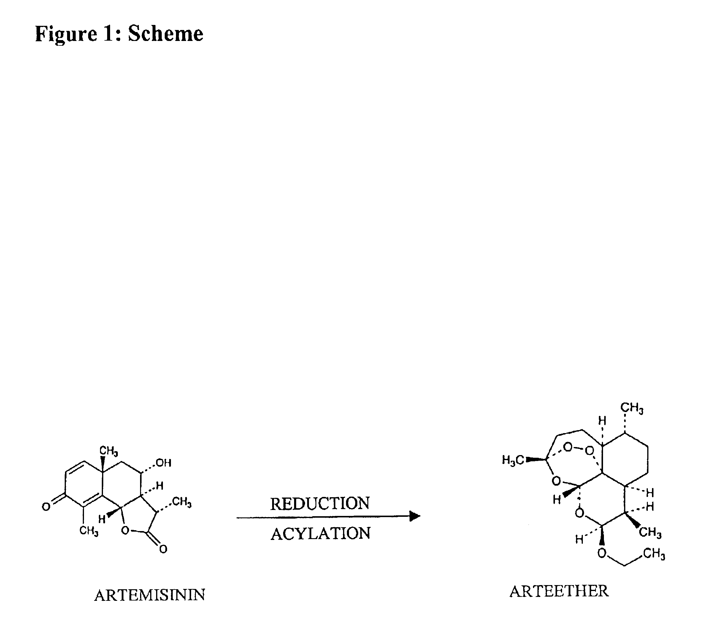 Single pot conversion of artemisinin into arteether
