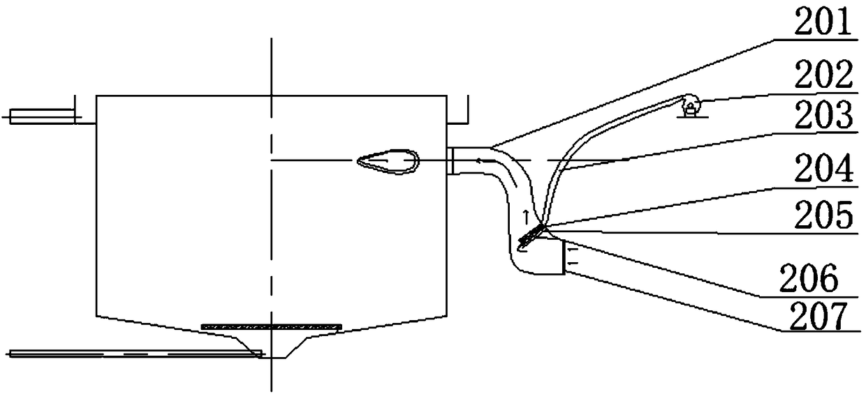 Gas cyclone pollutant collecting culture pond system