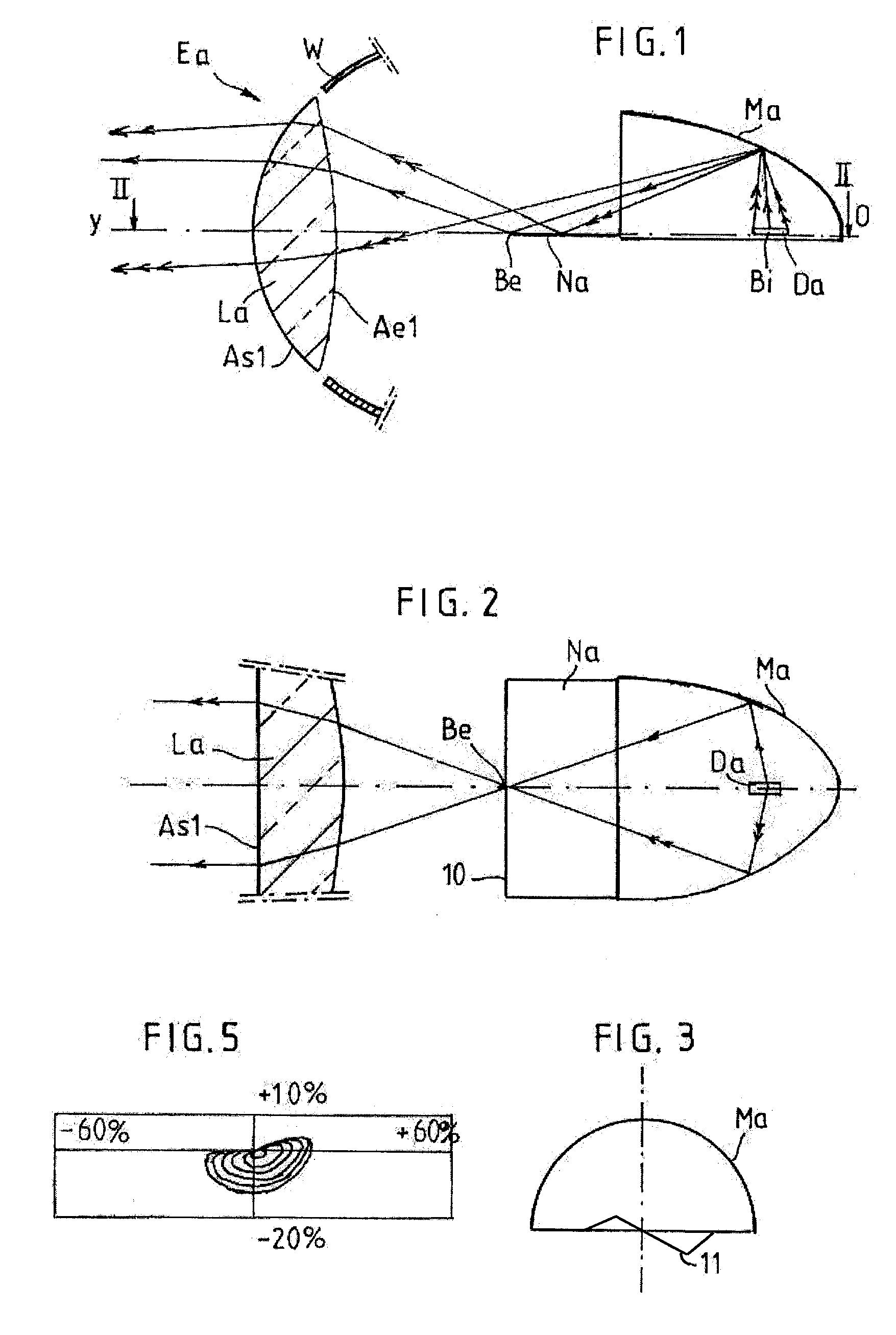 Method of constructing a headlight module for a motor vehicle, and the module and headlight