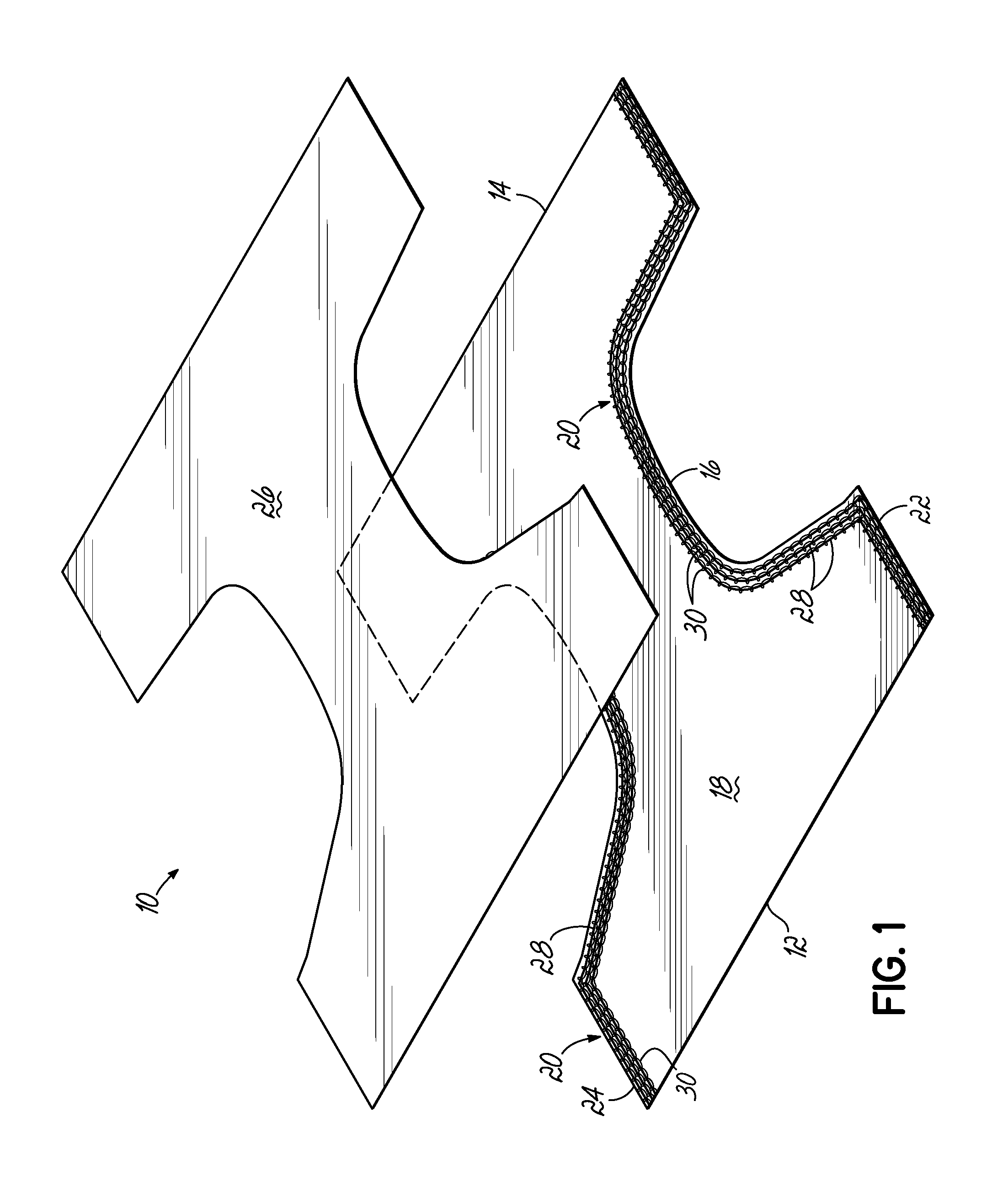 System and method for applying individually coated non-linear elastic strands to a substrate