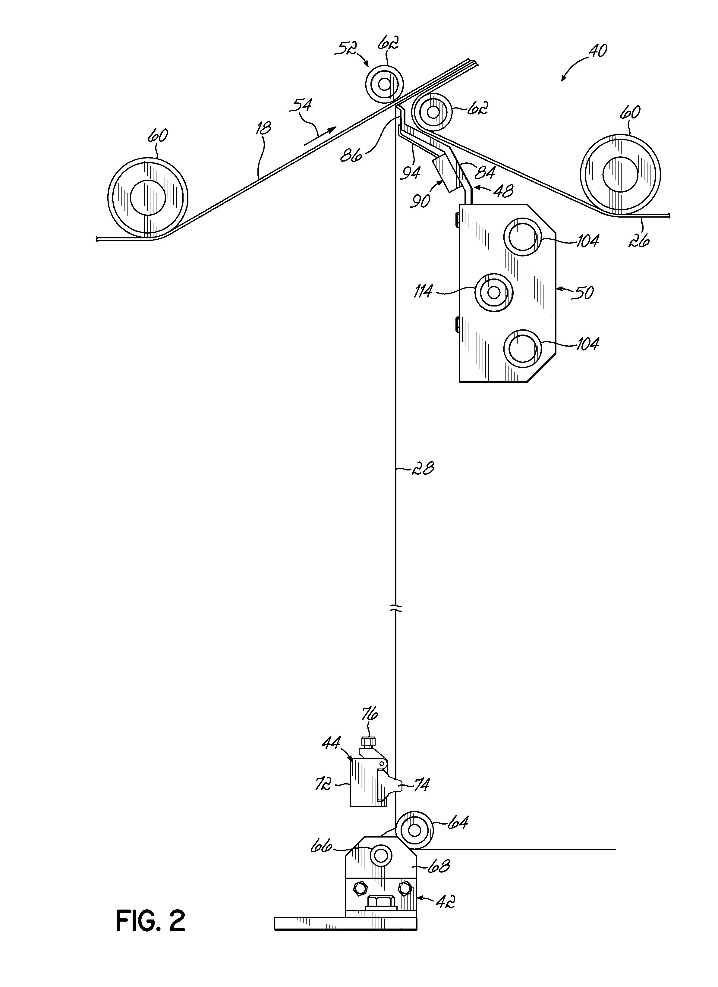 System and method for applying individually coated non-linear elastic strands to a substrate