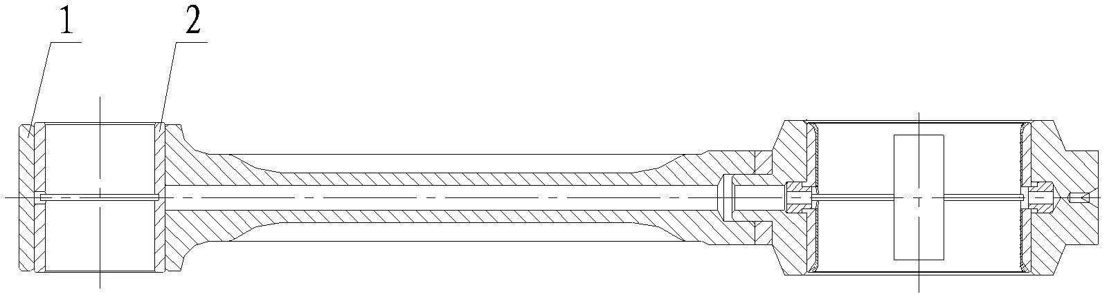 Fixed-position welding process for casting titanium alloy connecting rod