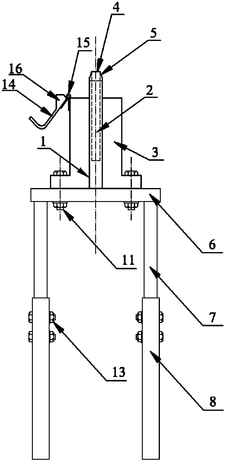 Integrated measuring device for flow density distribution of large-size spraying field