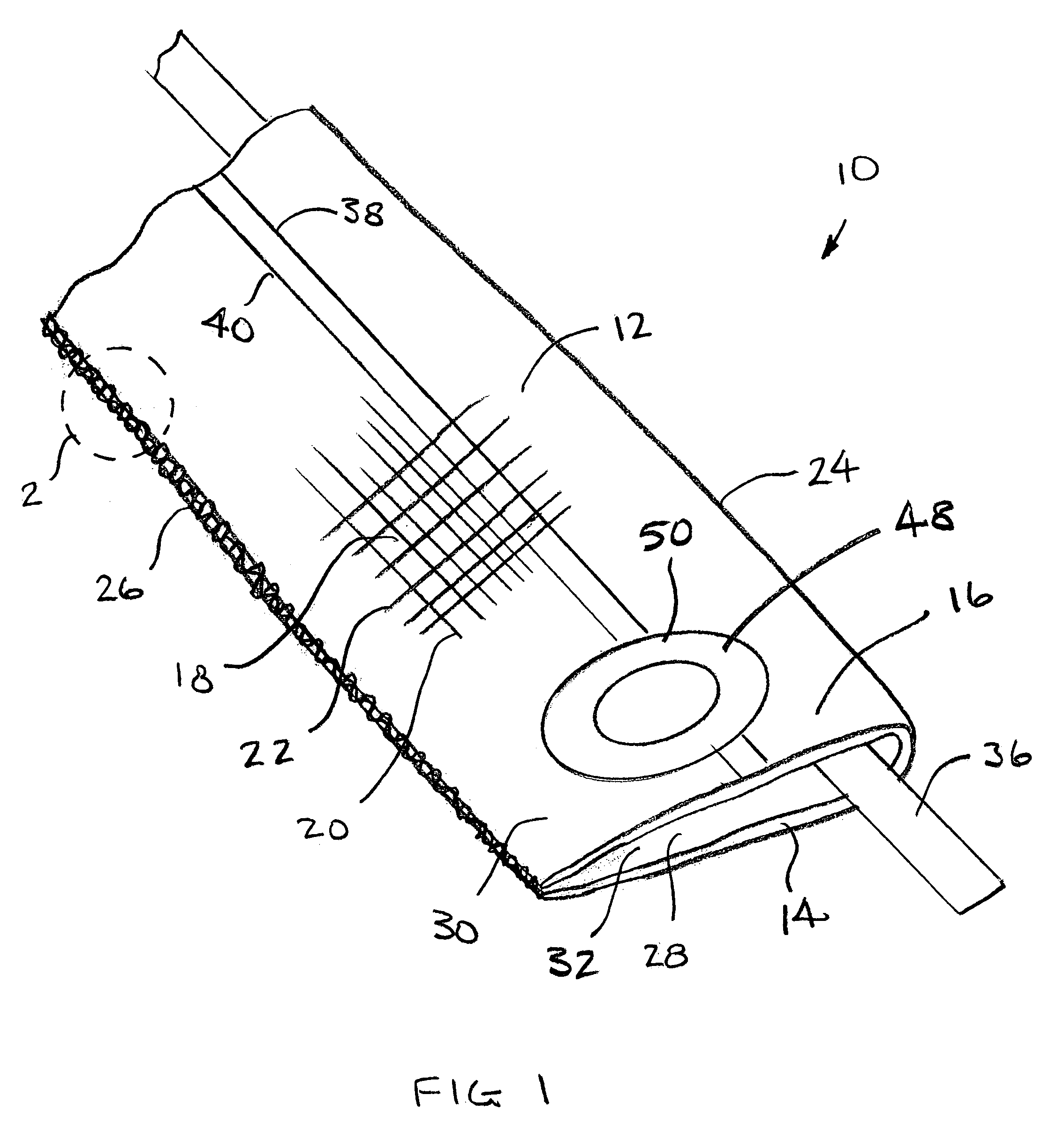 Cable guide sleeving structure