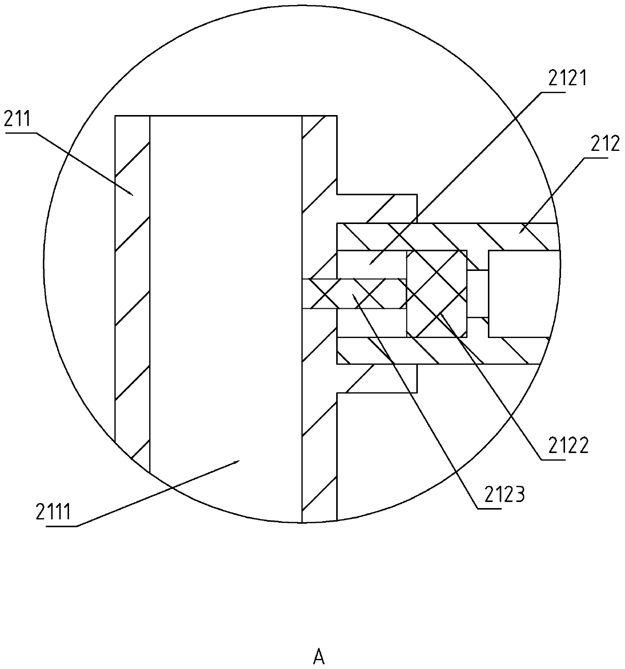 A wheelchair provided with a buffer device