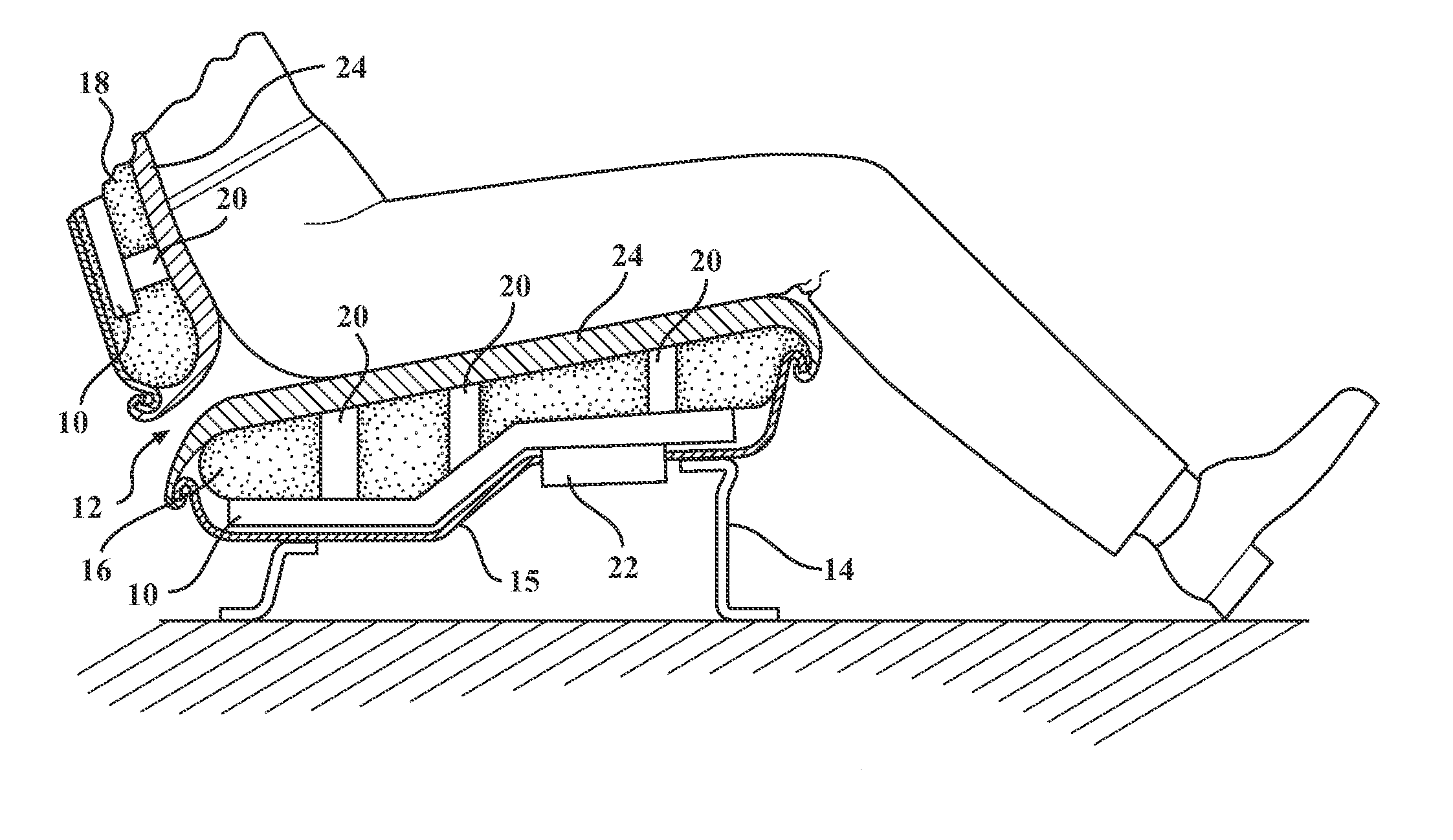 Air manifold for ventilated seat or bed