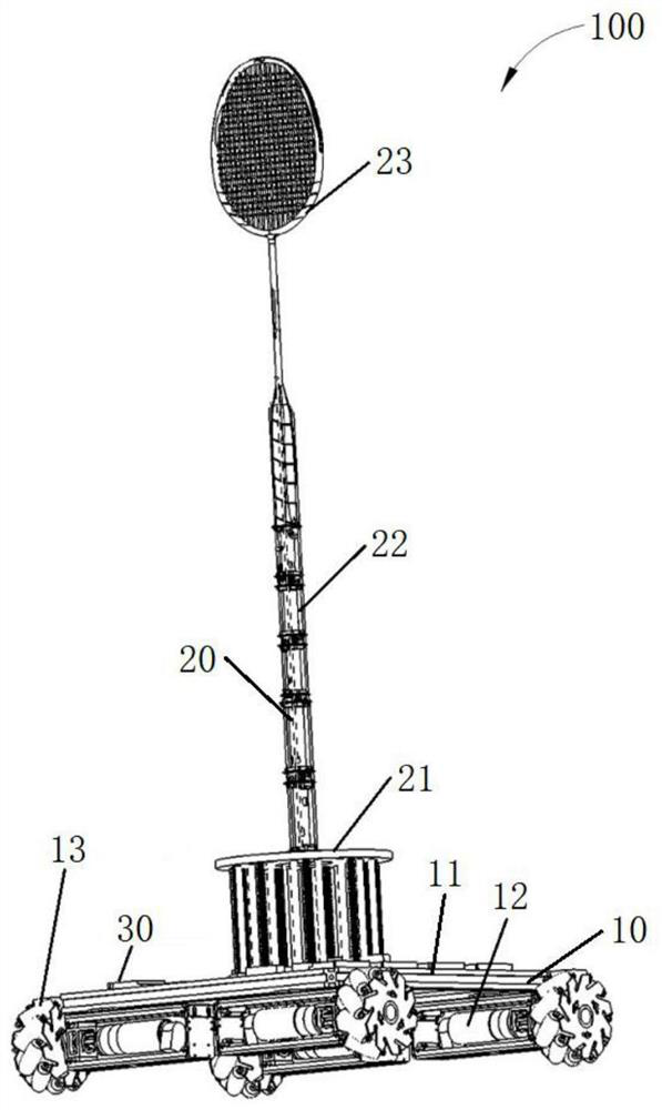 A badminton robot and its system and control method