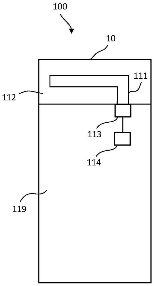 Integrated antenna and electronic equipment