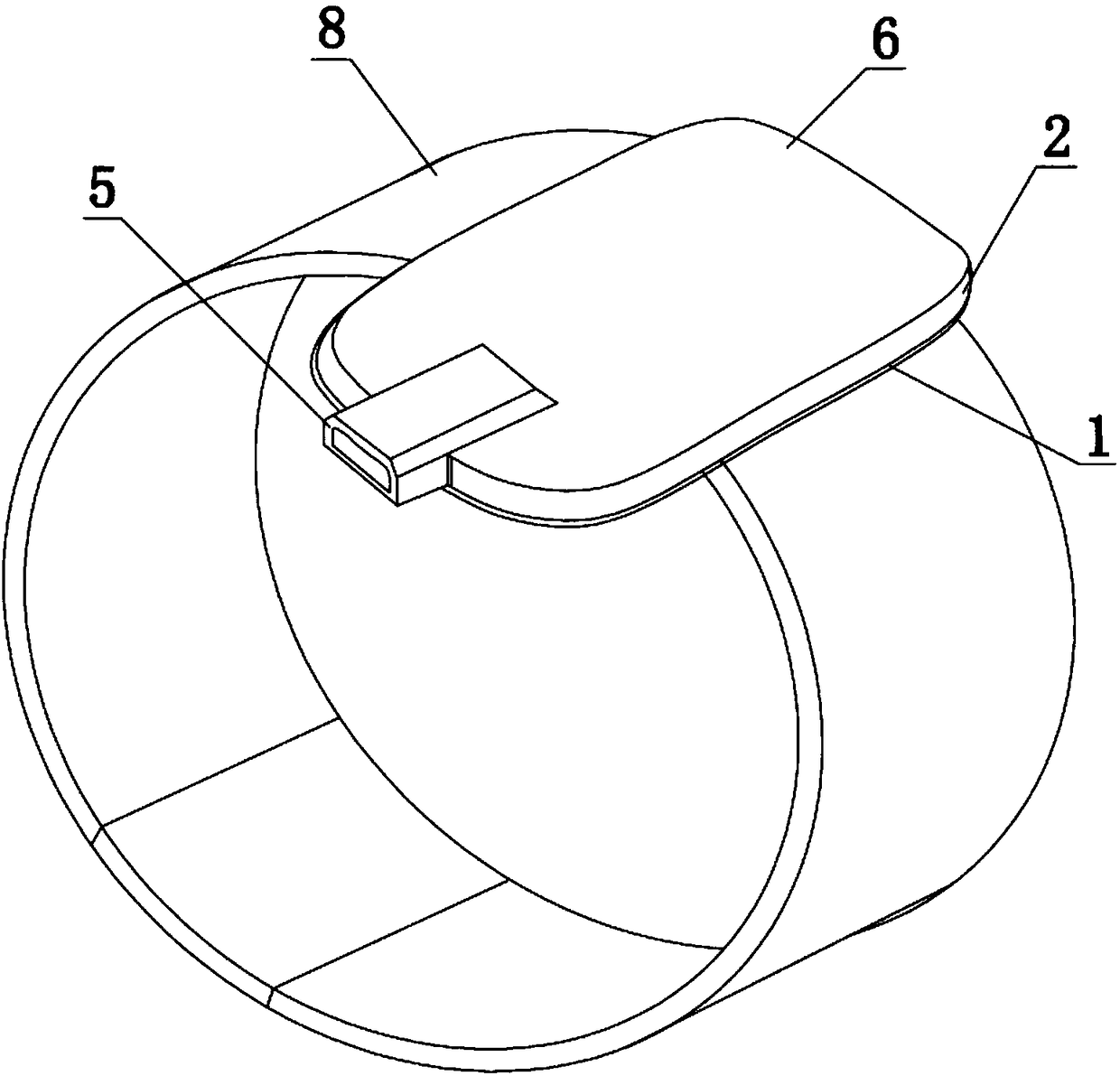 Portable USB electrode patch device and control method thereof