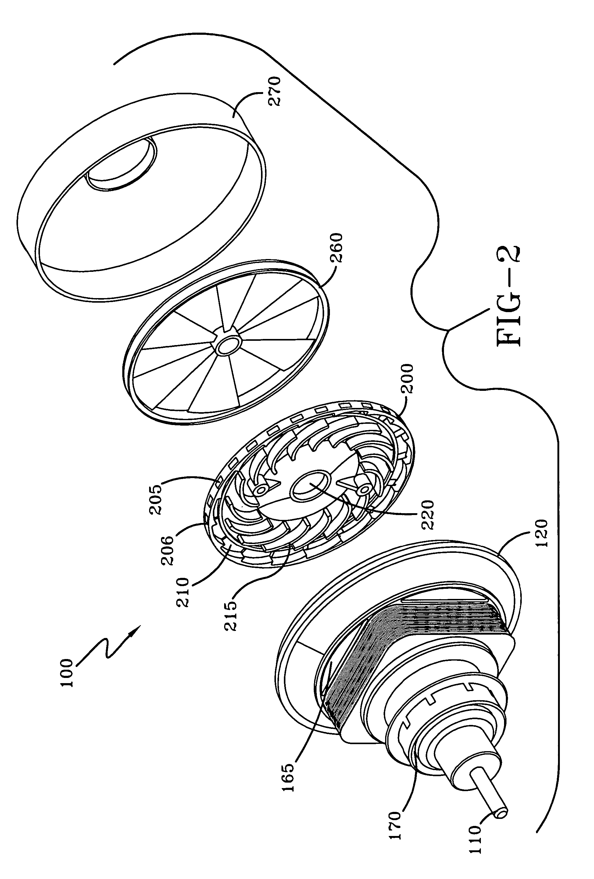 Diffuser for a motor fan assembly