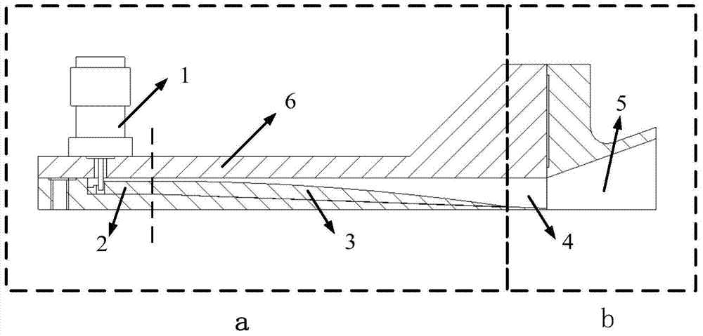 A directional broadband high-efficiency surface wave excitation device