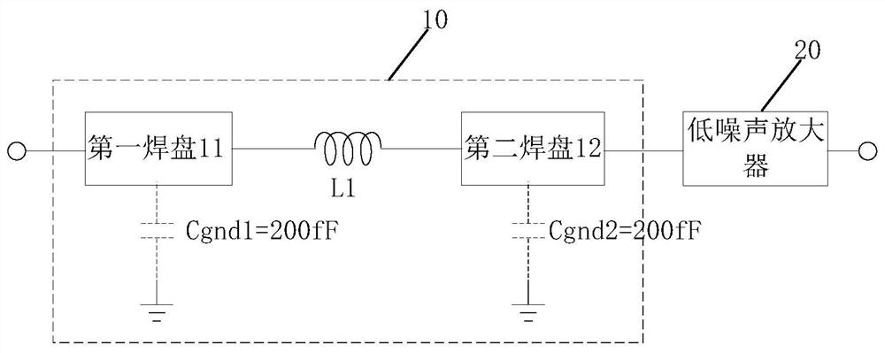 Input impedance matching network and radio frequency front-end module