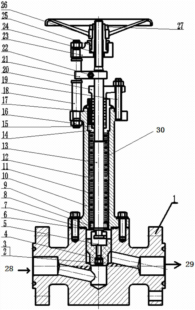 Corrugated tube stop valve