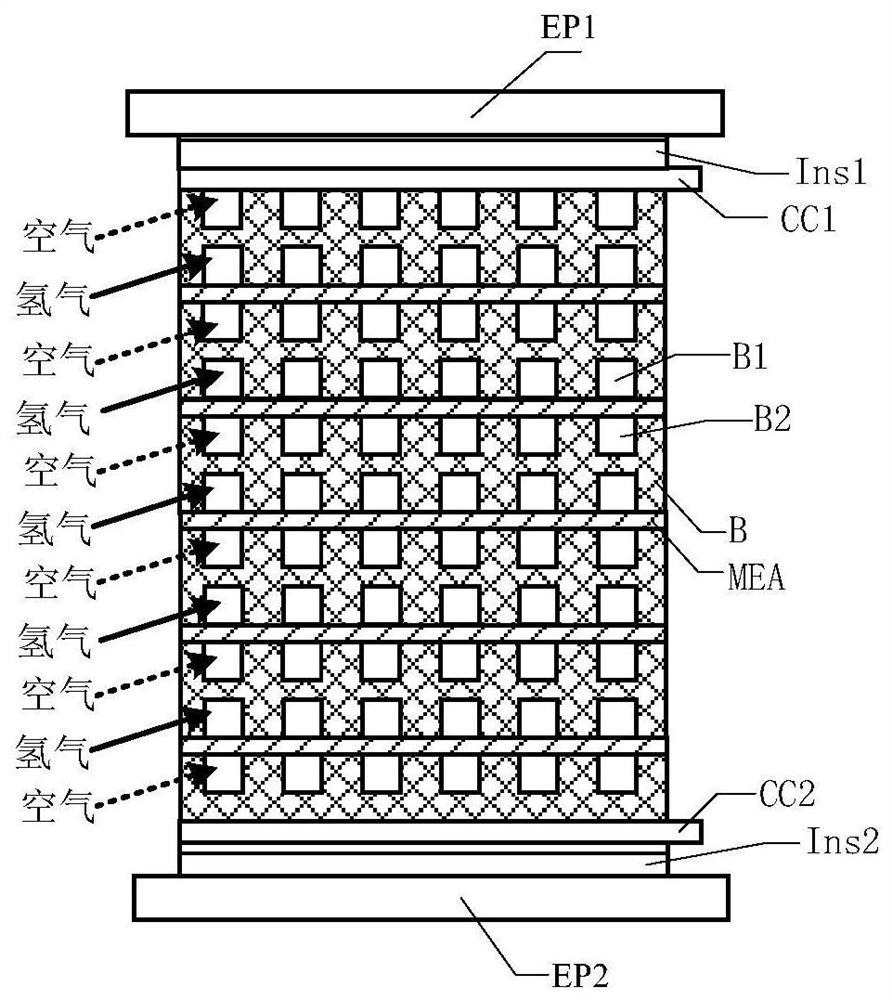 Air-cooled fuel cell power system of fixed-wing unmanned aerial vehicle