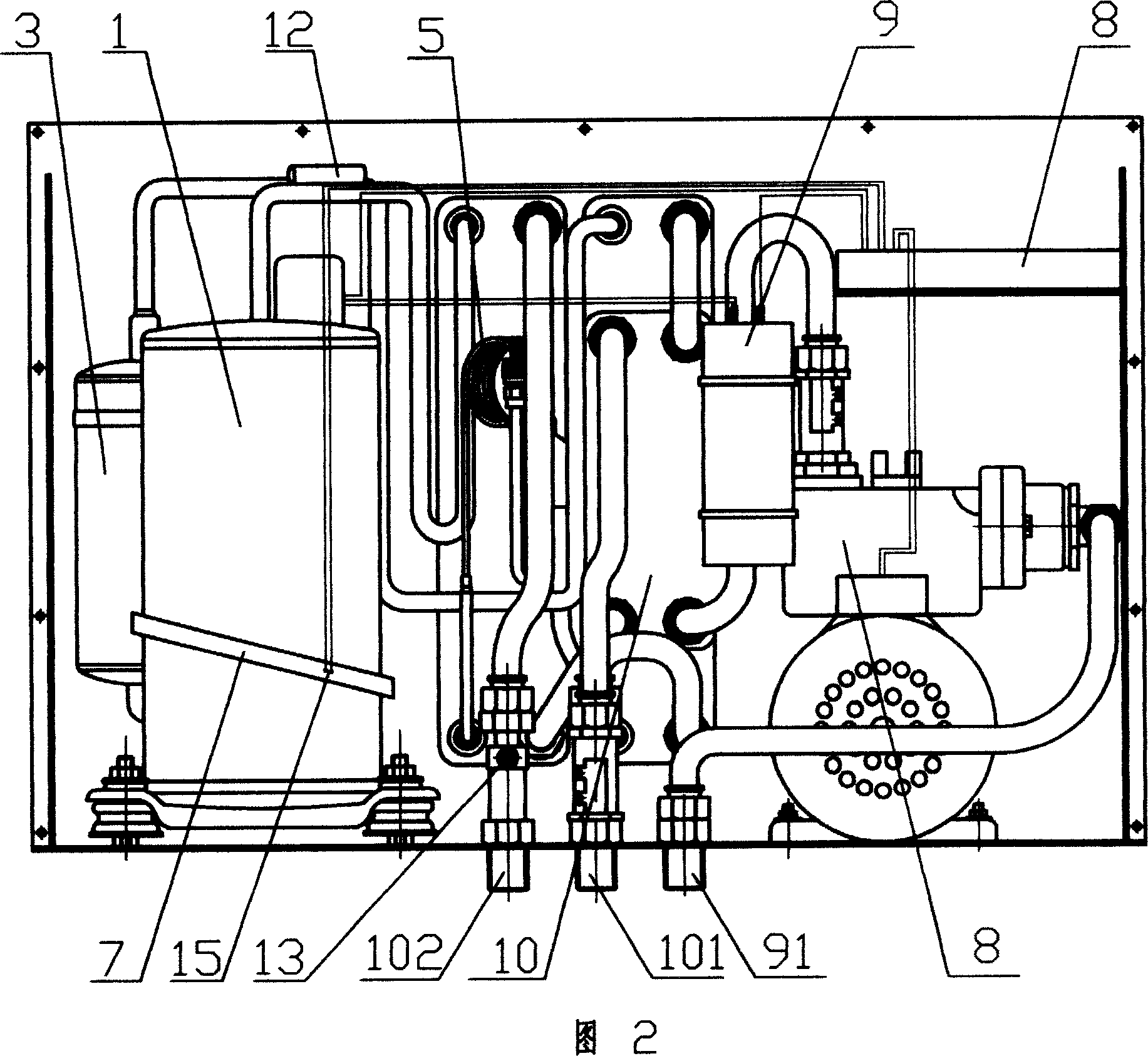 Instant hot type heat pump water heater