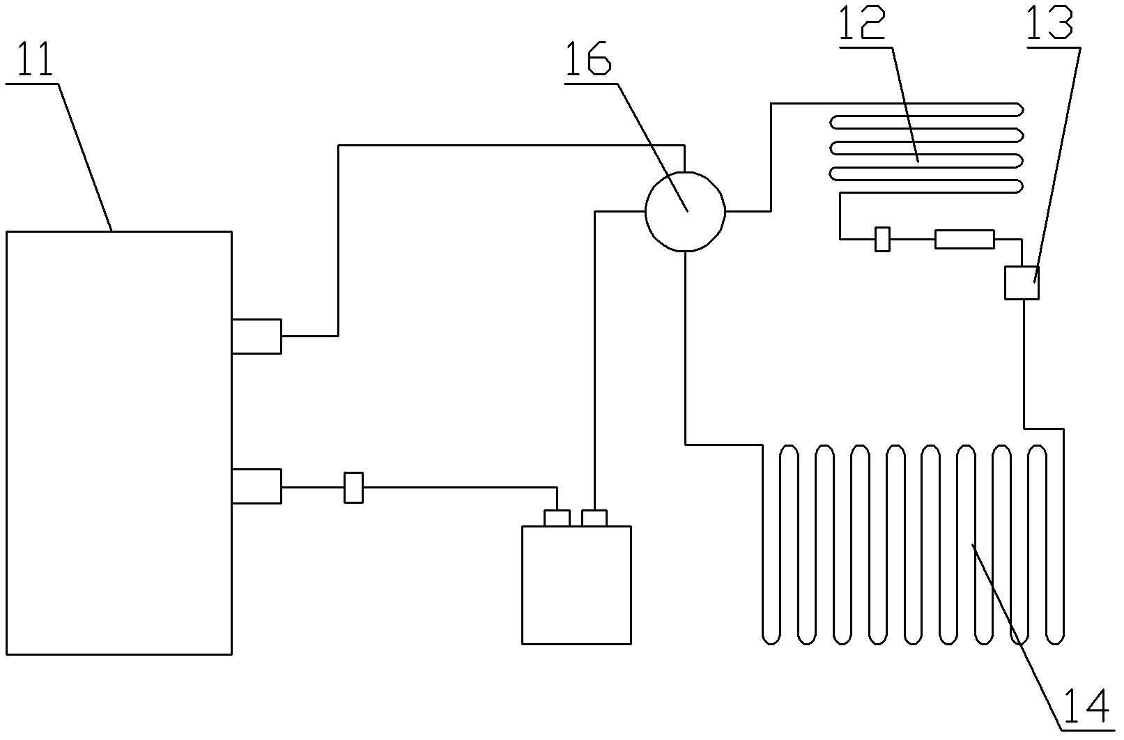 Air-conditioning system with auxiliary defrosting system