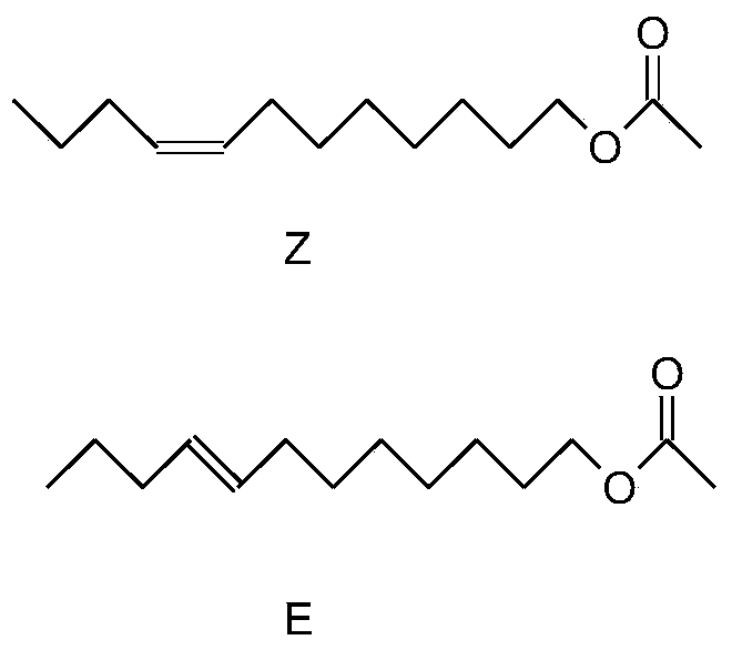 Synthetic method for (Z/E)-8-dodecylene-1-ol acetate compound