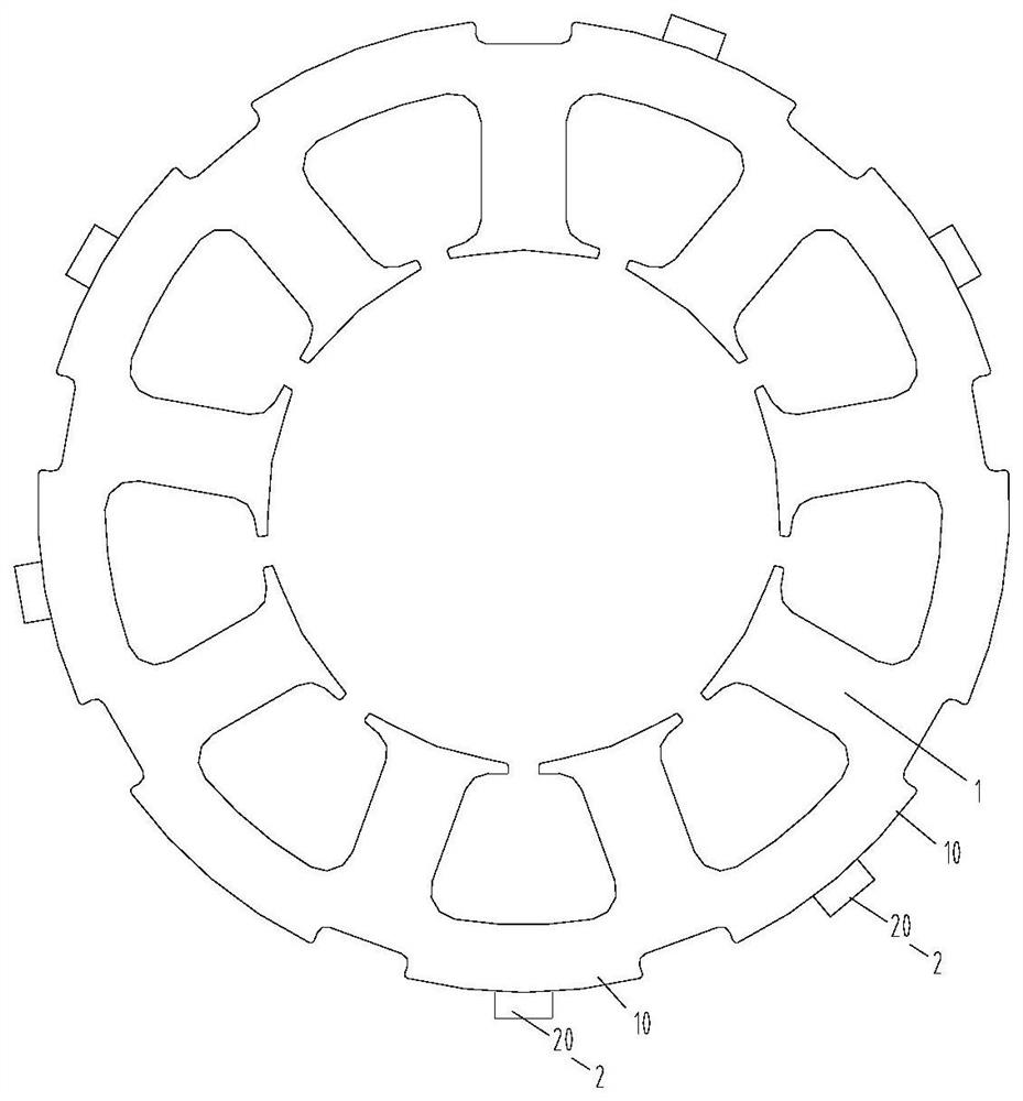 Stator structure and compressor with same
